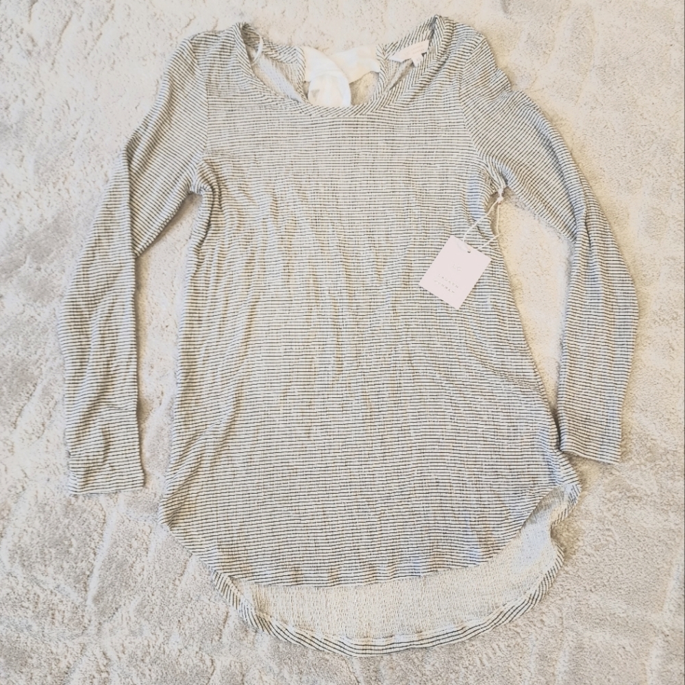 NWT Tie Back Tunic Blouse